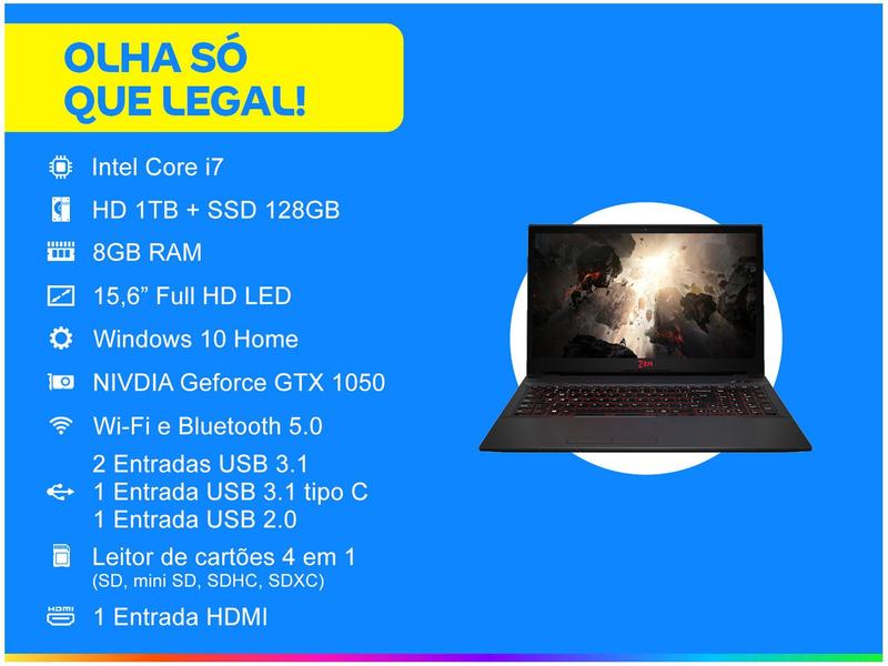 ゲーミングPC core i7-6700 8Gb GTX-1050 Computador Gamer Completo I7 GTX 1050 KaBuM